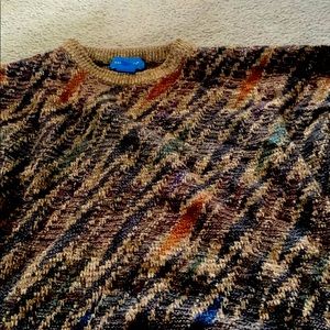 Men’s brown/black zebra stripe sweater